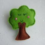 Cute Kawaii Felt Tree Brooch/pin