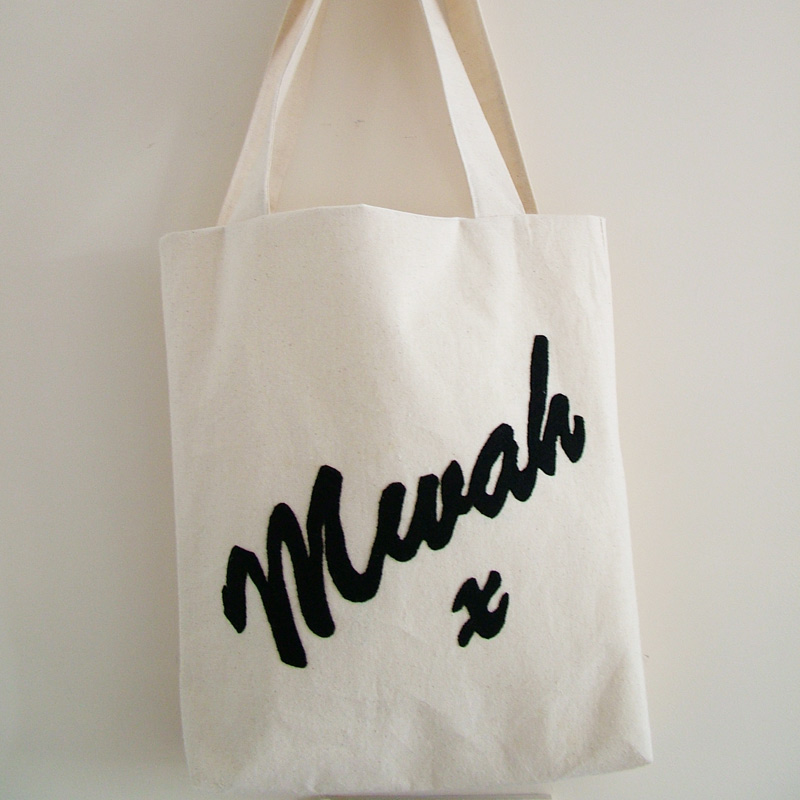 - Heavyweight Canvas Mwah X Tote/book Bag - Fully Lined
