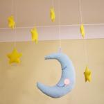 Handmade Moon And Stars Baby Hanging Decoration